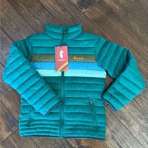 Cotopaxi Teal Green Puffer Jacket Lightweight Insulated